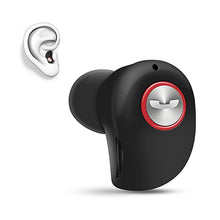 black bluetooth earphone