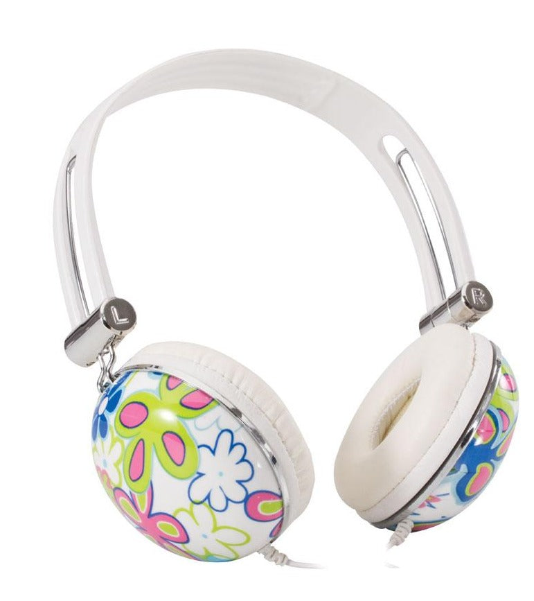 Flower pattern headphone